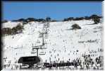 And off to Charlotte Pass Village via Perisher Valley... it was rather busy here.