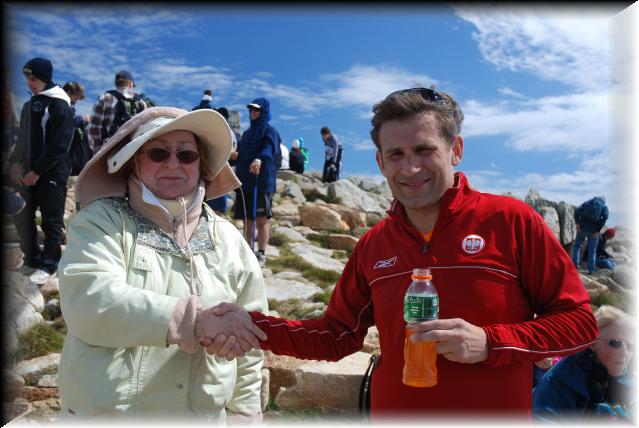 Legendary Robert Korzeniowski with prof. Lidia Filus of Chicago.