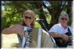 Patrick with Suzanne Toomey (vocals, Tin Whistle, Piano Accordion and Bodhran).