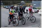 The cyclists ready to leave from the Village.